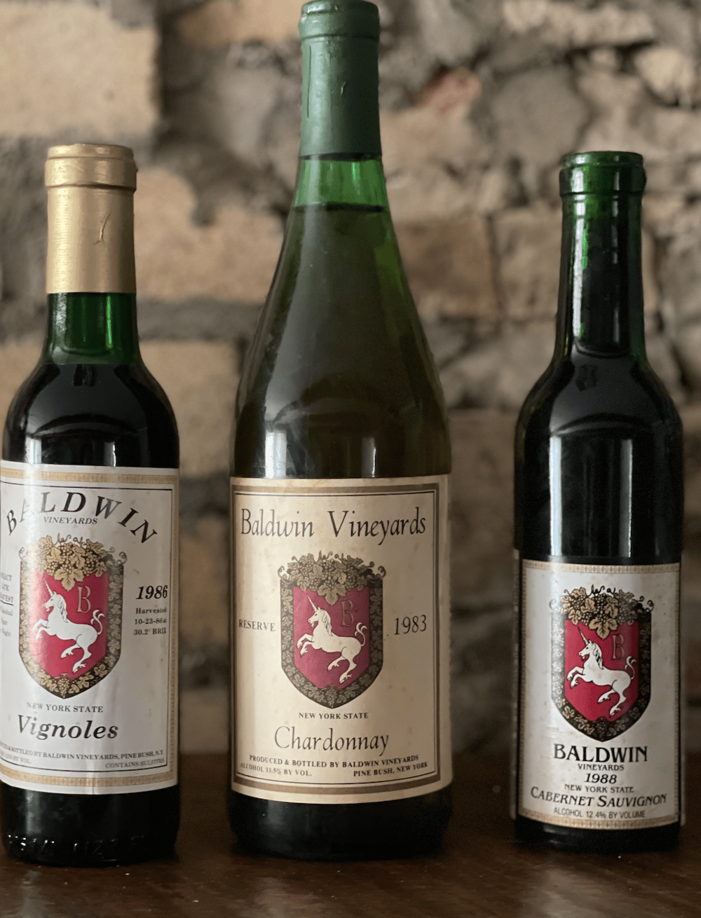 baldwin wine vintages from 1980s
